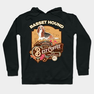 Basset Hound Best Coffee - Dog Owner Coffee Lover Gifts Hoodie